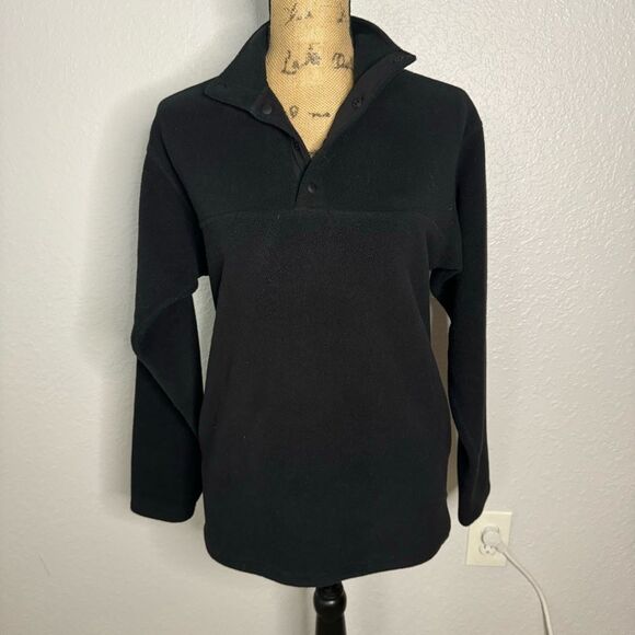 Aritzia TNA Polar 1/4 Button Pullover Sweater Size XXS Mock Neck Classic Jacket - Picture 1 of 9